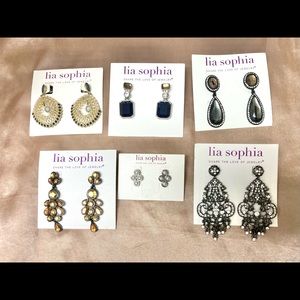 Lia Sophia Dangly Earrings (Lot of 6)